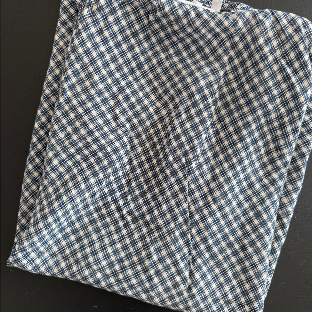 SOLD! Madewell Navy and Cream Checkered Shirt